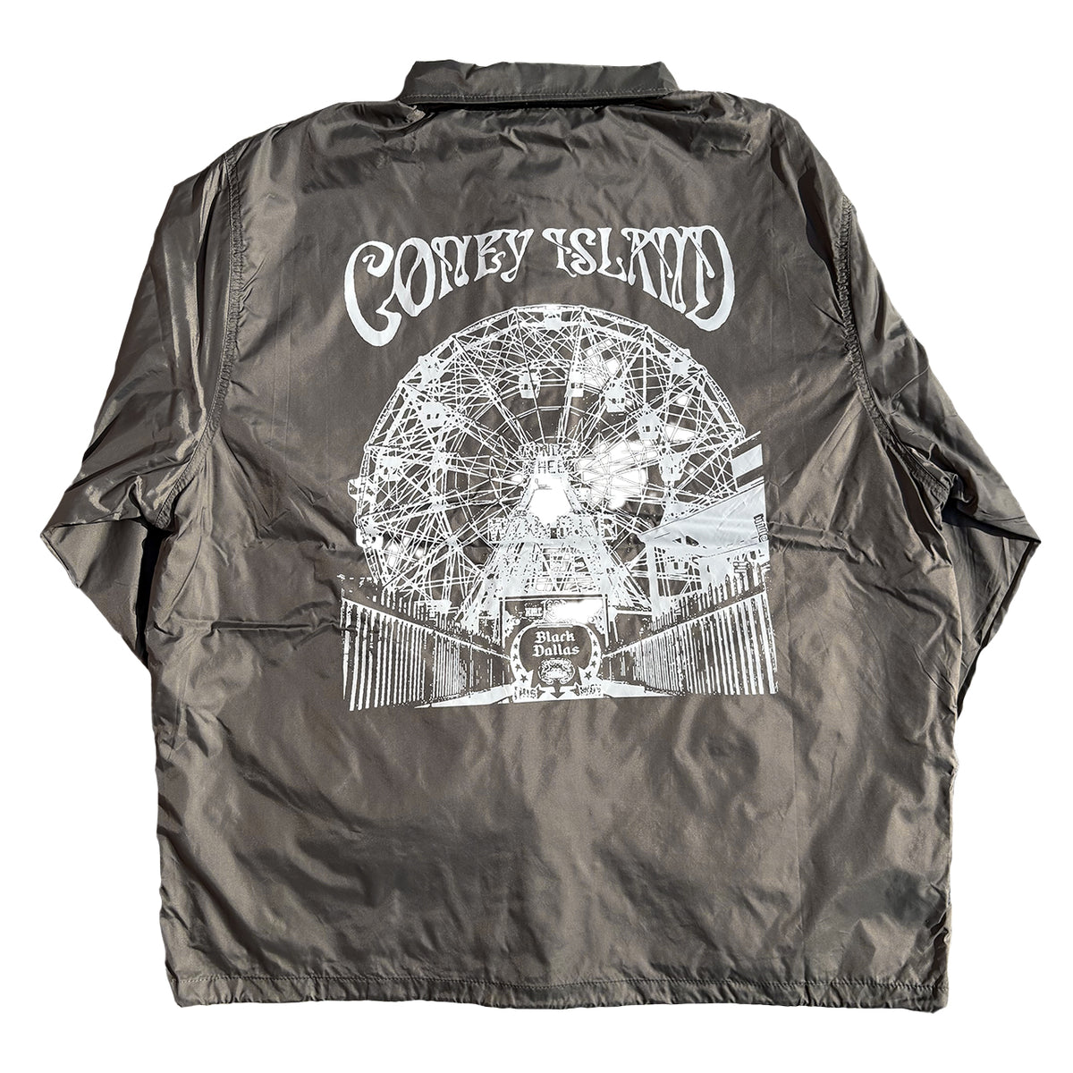 【Ketchup】BLACK DALLAS "WONDER WHEEL '79" Coach Jacket チャコール