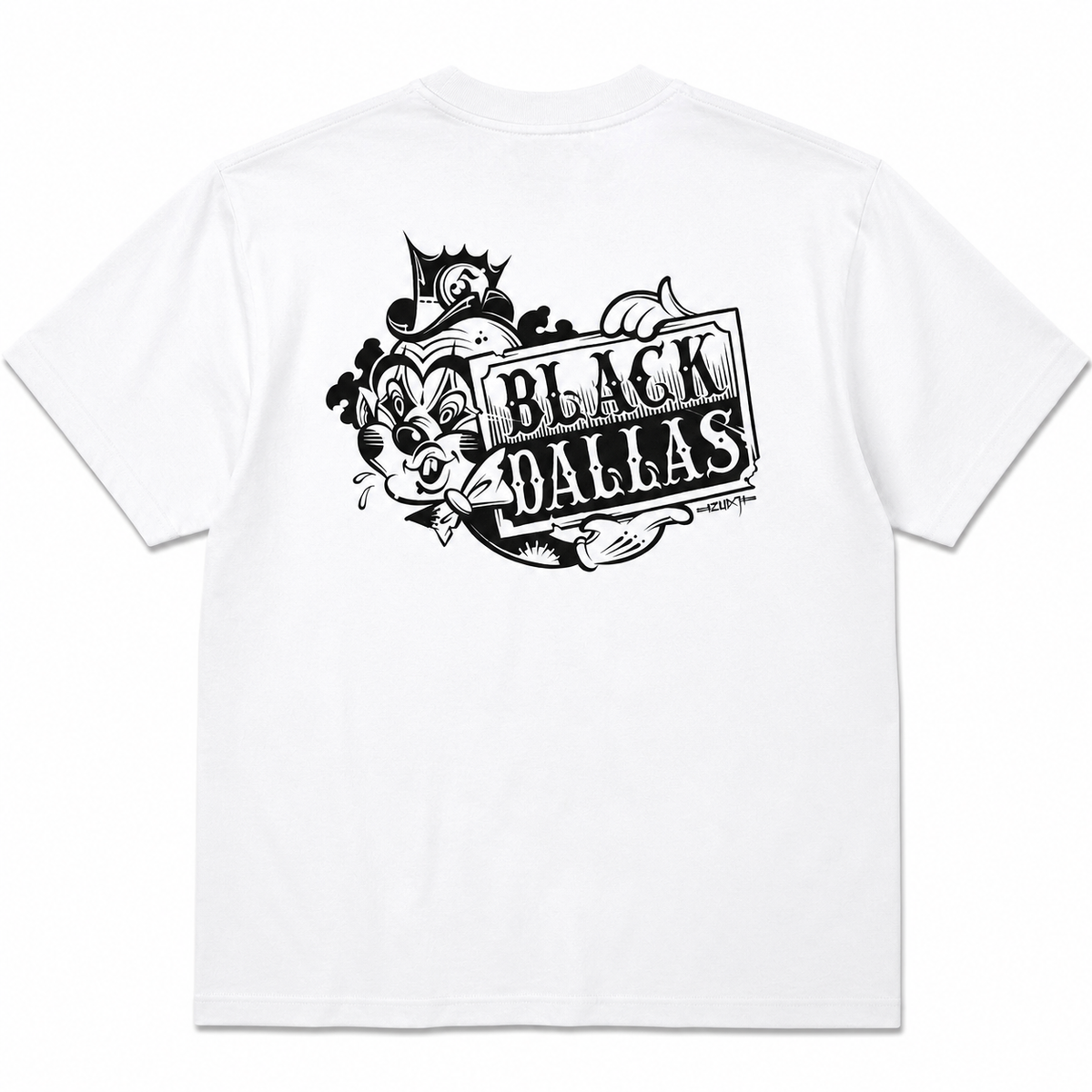 【IZUMI/五純】BLACK DALLAS "CROWN" TEE ホワイト
