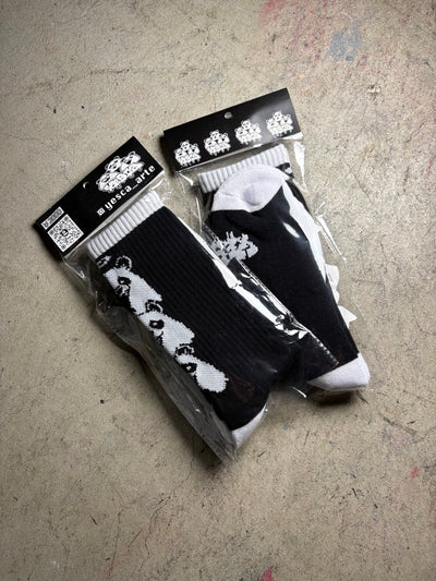 【yesca】  ソックス ブラック