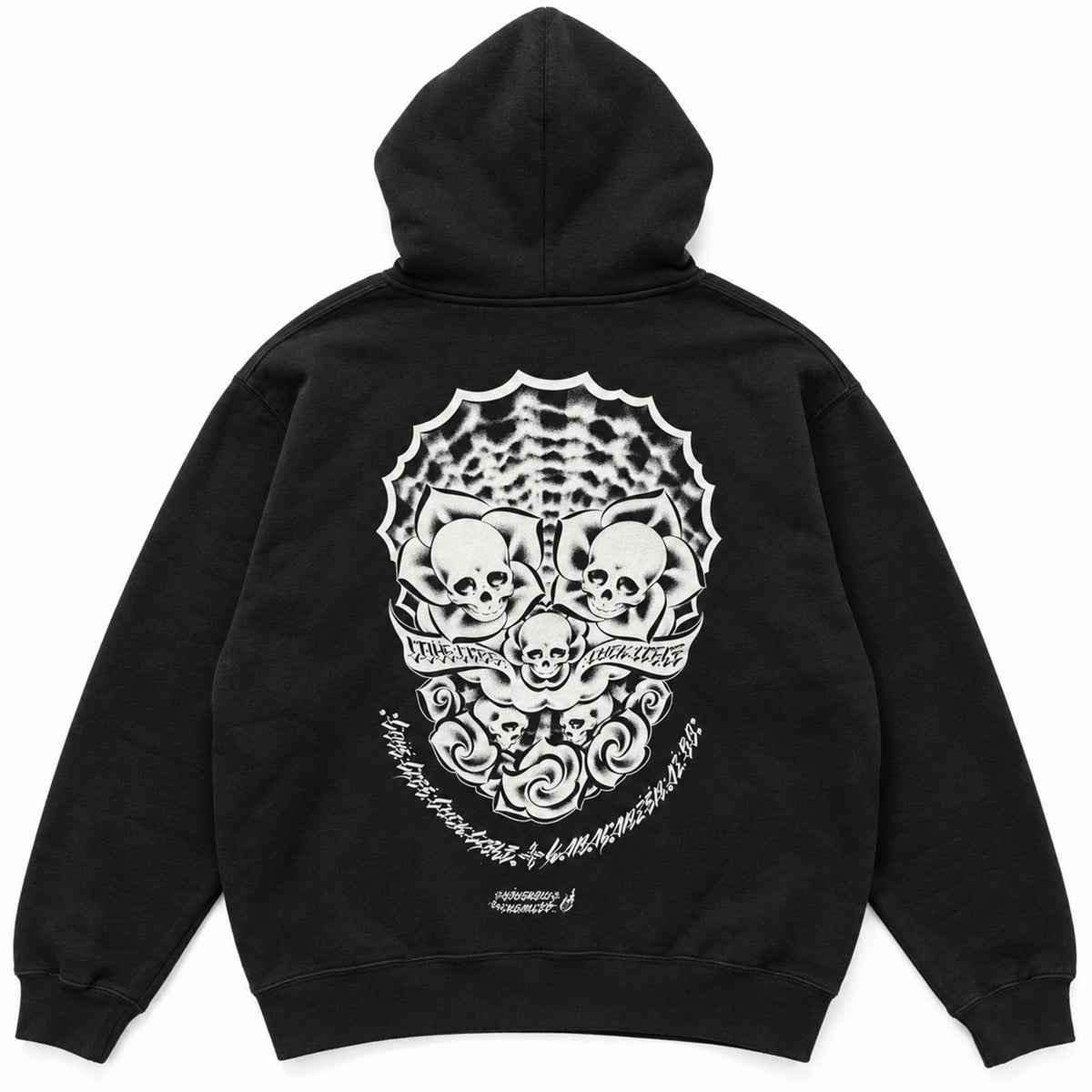 【USUGROW】BLACK DALLAS "4L" Zip Hoodie  ブラック