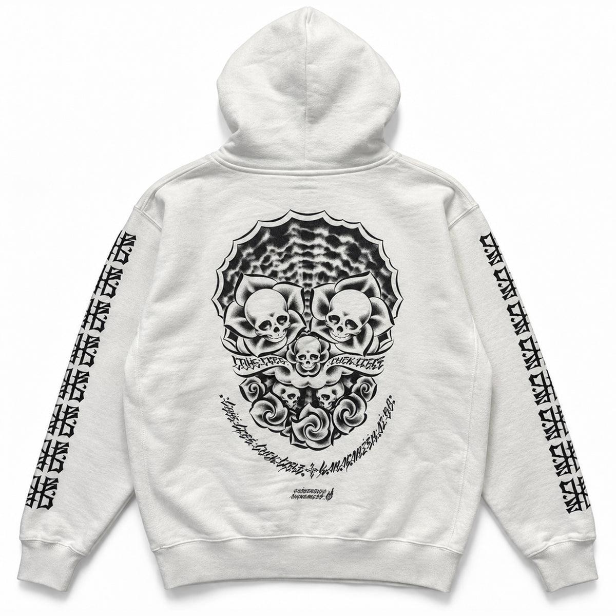 【USUGROW】BLACK DALLAS "4L" Zip Hoodie 12oz ホワイト