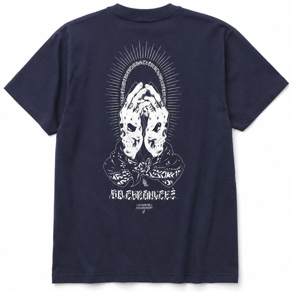 【USUGROW】BLACK DALLAS "BD CHRONICLE" TEE ネイビー