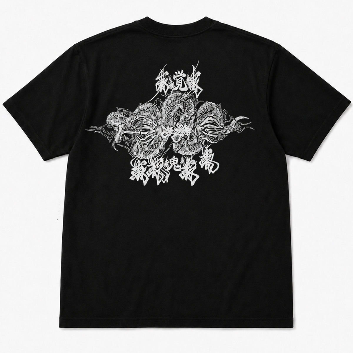 【DENSE】BLACK DALLAS "鬼蛇" TEE ブラック