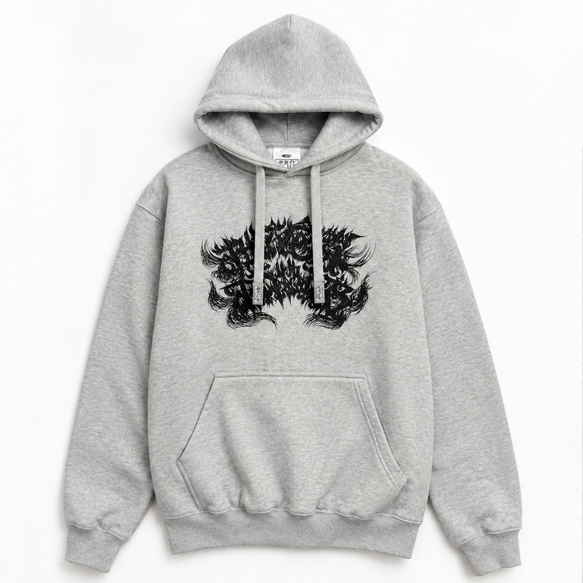 【DENSE】BLACK DALLAS "縁" HOODIE グレー