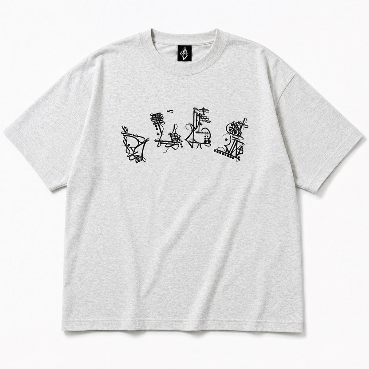 【ESSU】BLACK DALLAS "ぶらっくだらすう" TEE アッシュ
