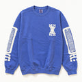 【ESSU】BLACK DALLAS "黒ロゴ " SWEAT ライトブルー