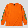 【IZUMI/五純】BLACK DALLAS "FLAMES" LS/TEE オレンジxブルー