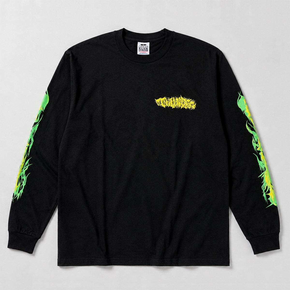 【THUNDER】DENSE "BONE AND FLAMES" 1点物TEE 【XLサイズ】