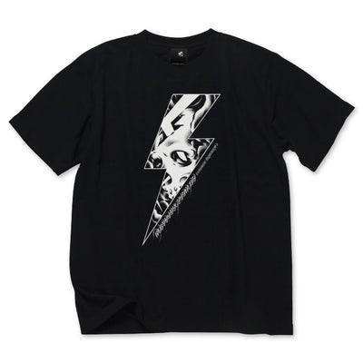 【USUGROW】RIDE THE LIGHTNING TEE ブラック