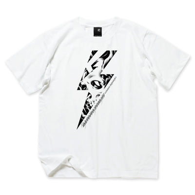 【USUGROW】RIDE THE LIGHTNING TEE ホワイト