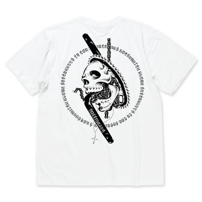 【USUGROW】SKS SKULL TEE ホワイト