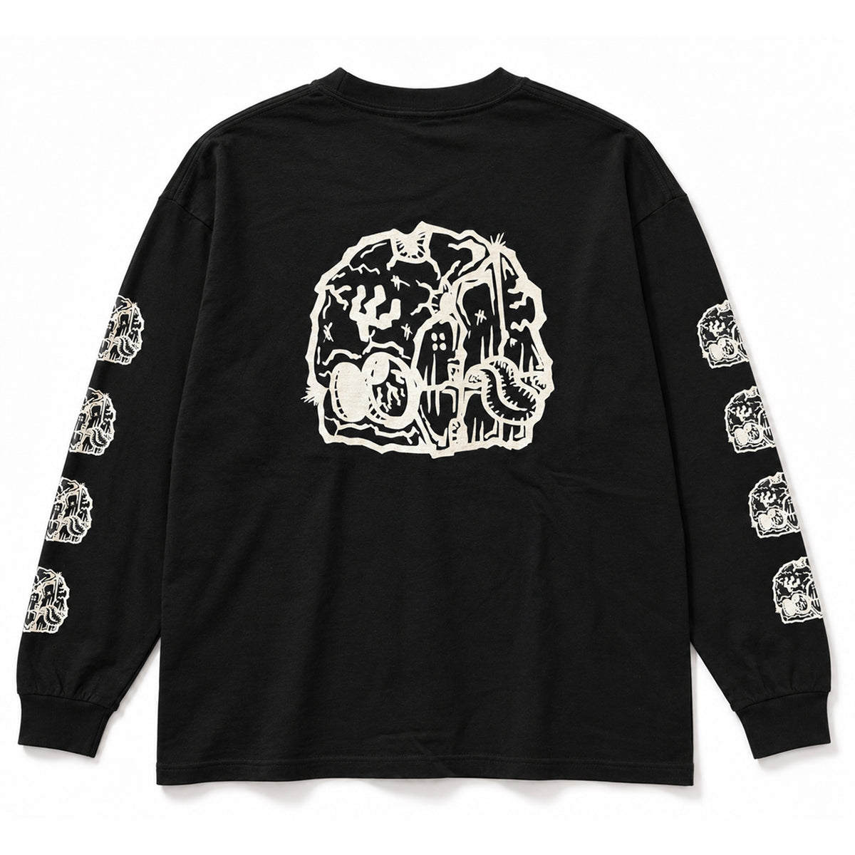 【山田丸】雷玉 LS/TEE ブラック