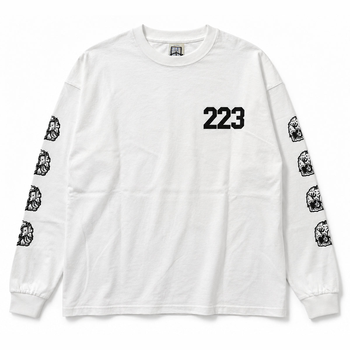 【山田丸】雷玉 LS/TEE ホワイト