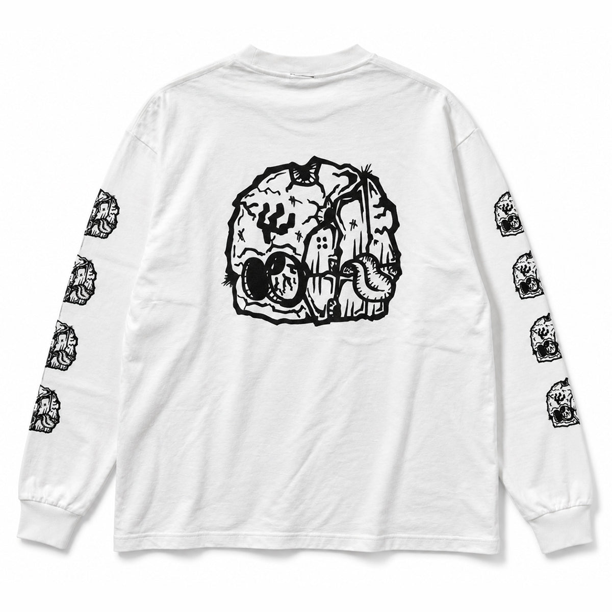 【山田丸】雷玉 LS/TEE ホワイト